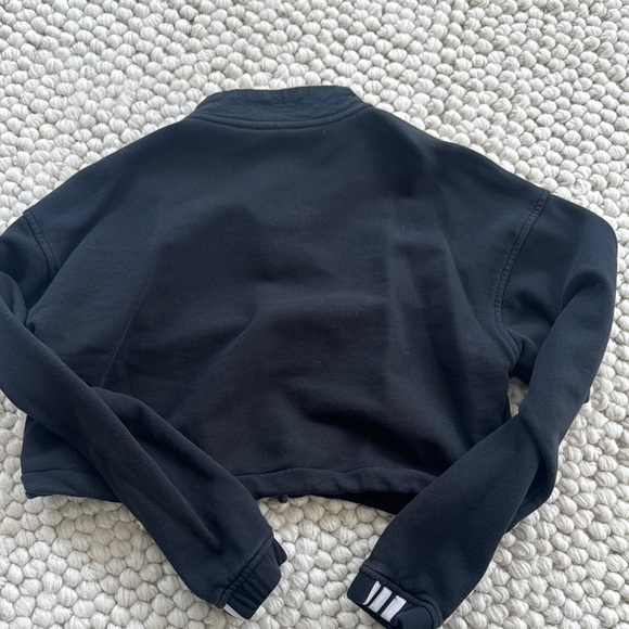 Adidas Black Cropped Sweatshirt - Picture 3 of 3